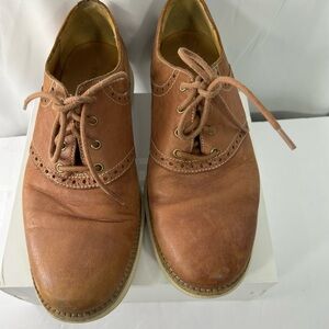 Cole Haan Tan Leather Derby Shoes